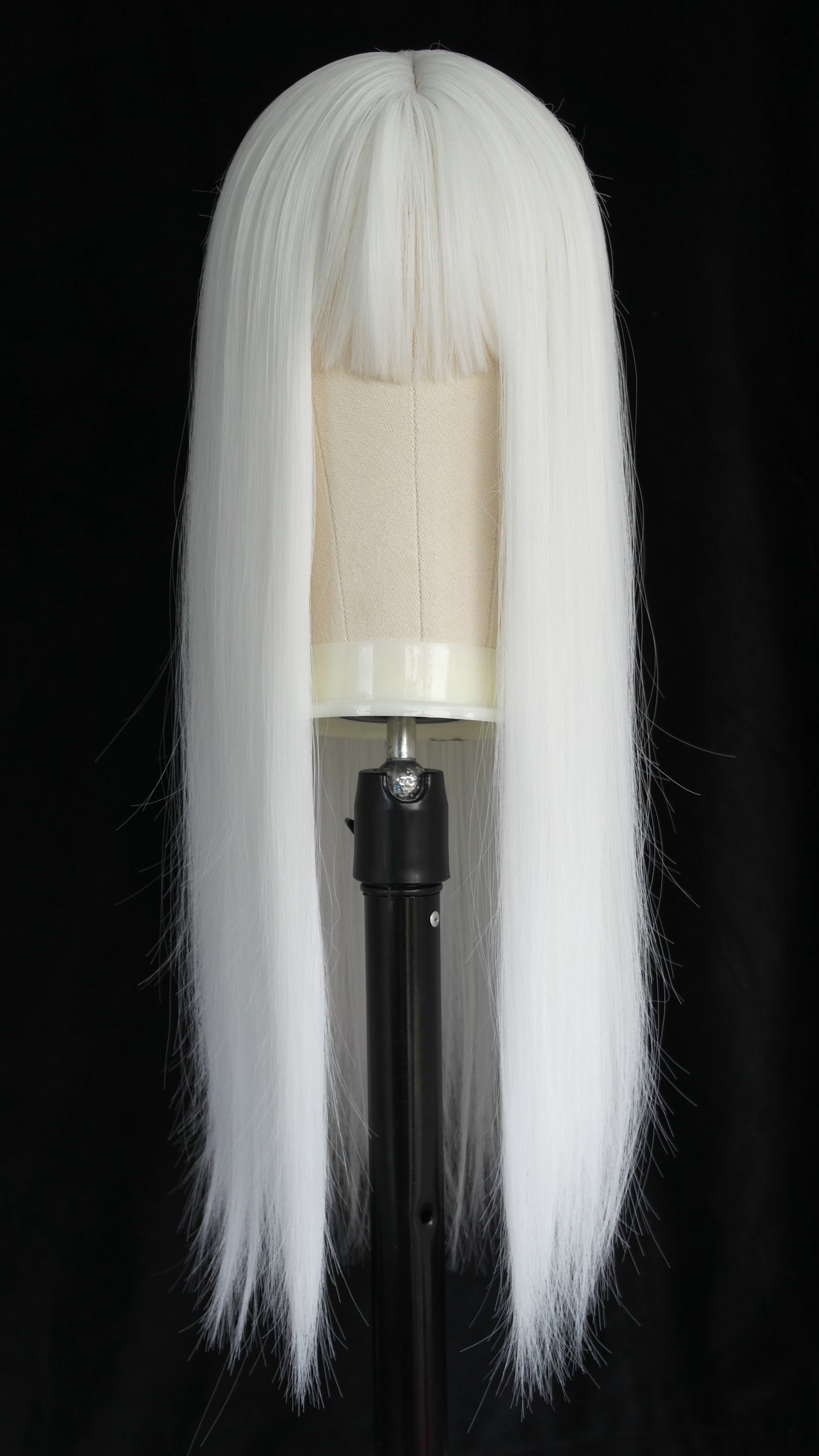 Pure White Fringed Wig