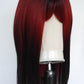Black Red Ombre Wig