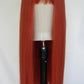 Coral Orange Red Long Wig With Blunt Cut Fringe From Harleyco Wigs NZ | Free NZ Shipping | Buy Now Pay Later Hair With Afterpay and Laybuy