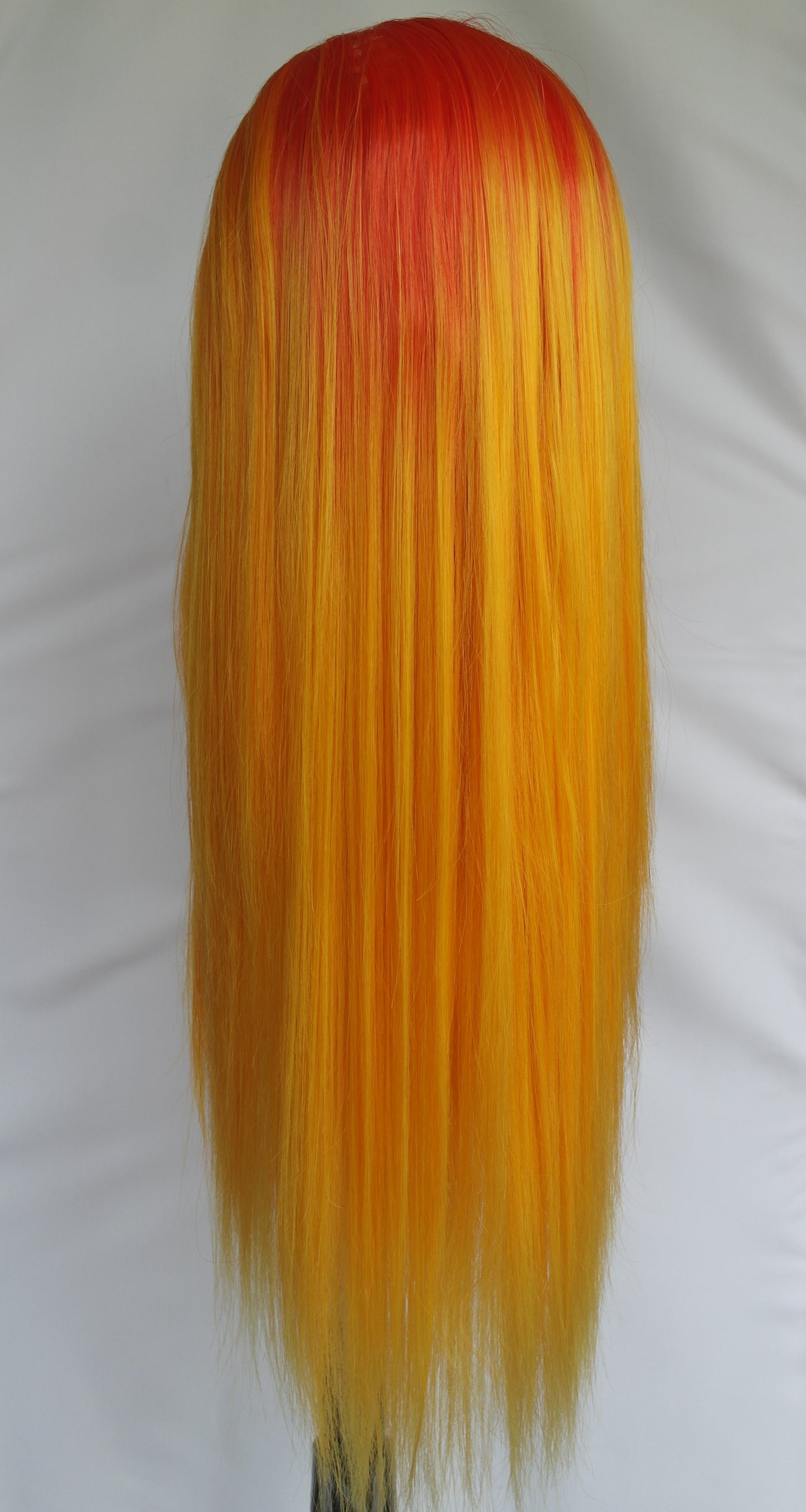 Flame Orange Ombre Lace Front Wig