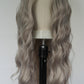 Long Grey Water Wave Lace Front Wig