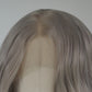 Long Grey Water Wave Lace Front Wig