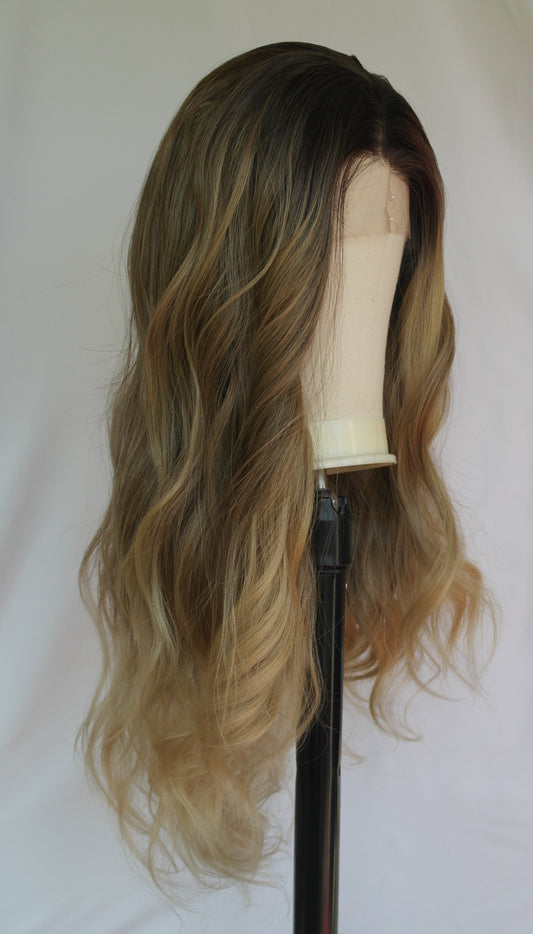 Medium Blonde Long Lace Front Wig