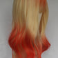 Orange Blonde Ombre Fringed Wig