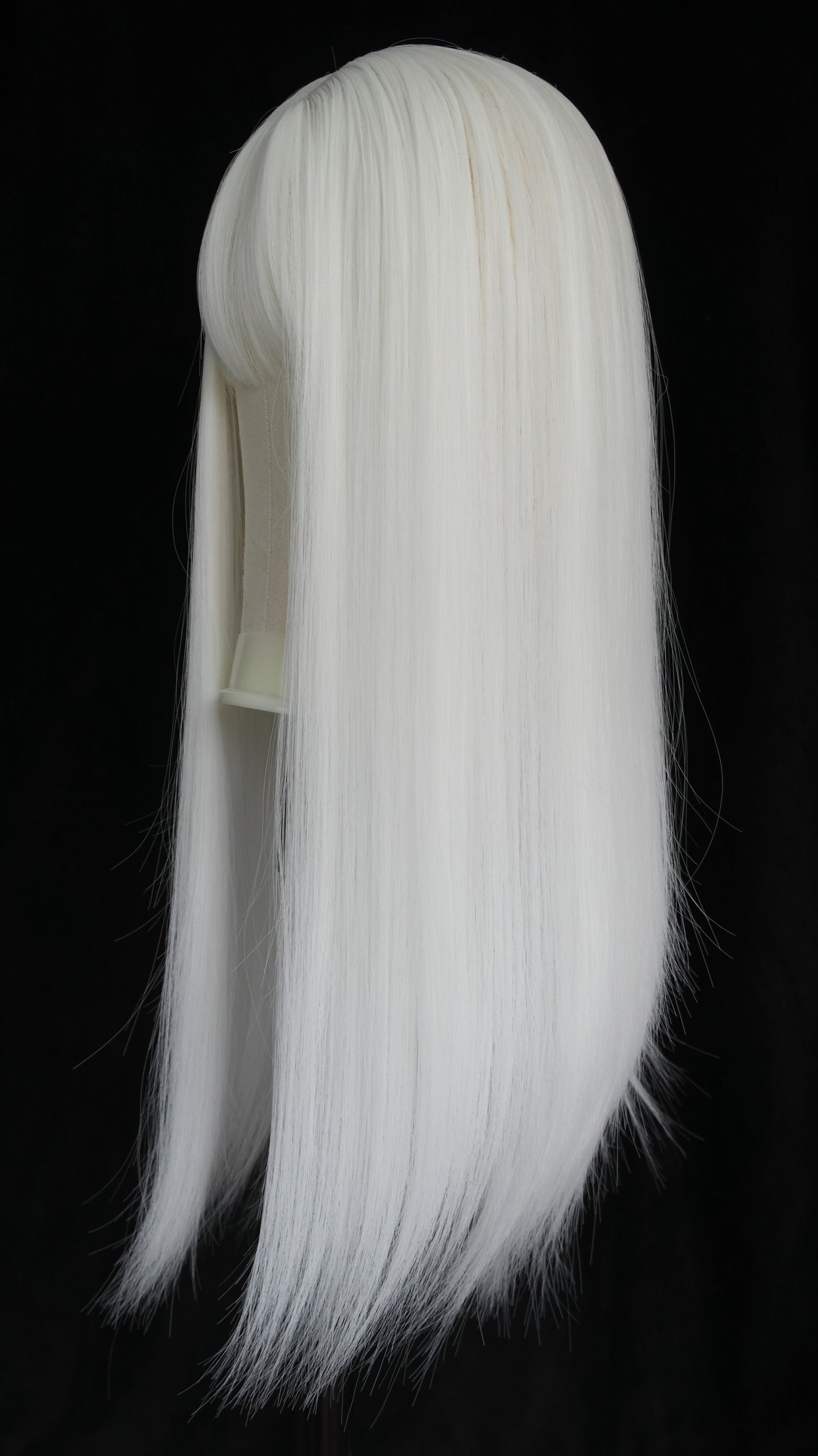 Pure White Fringed Wig