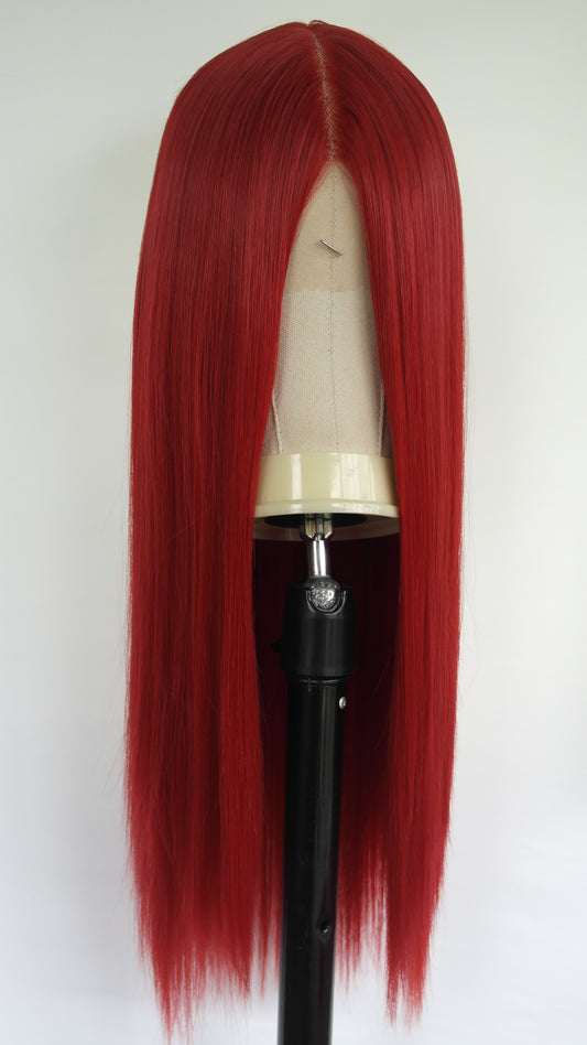 Ruby Red Lace Front Wig