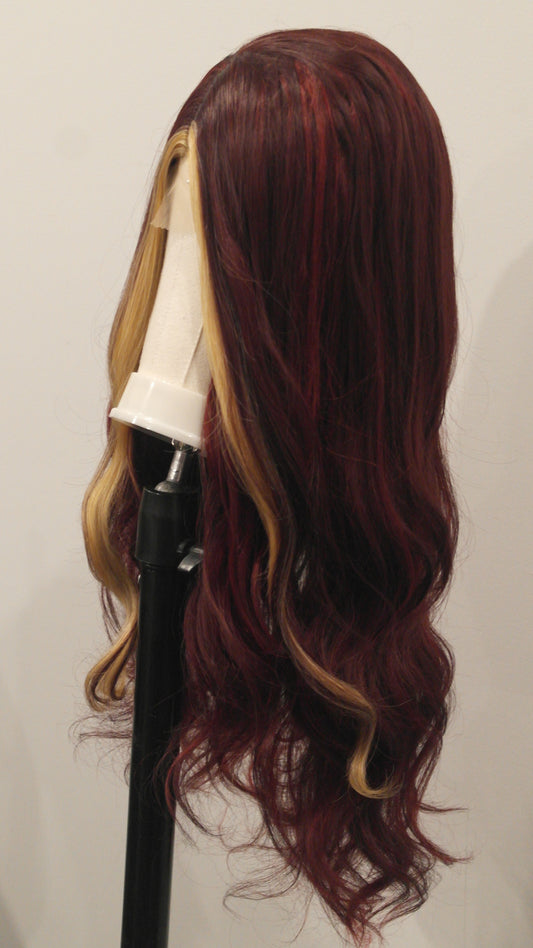 Red Velvet Lace Center Wig