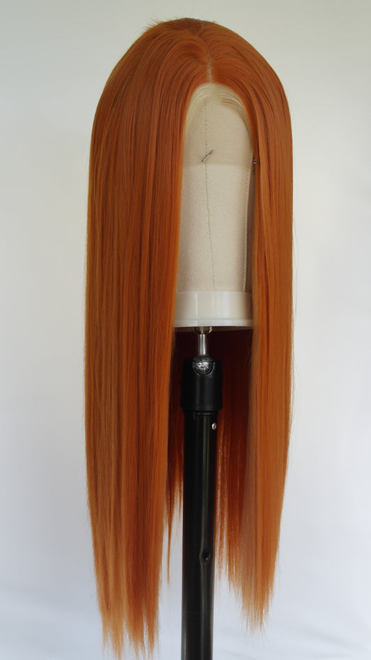 Ginger Platinum Moneypiece Lace Front Wig