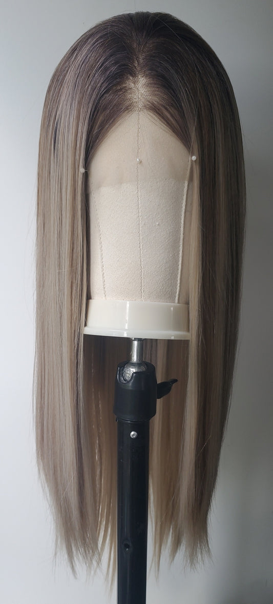 Toffee Blonde Ombre Straight Lace Front Wig