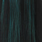 Turquoise Lowlight Black Lace Front Wig