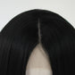 Turquoise Lowlight Black Lace Front Wig