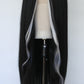 White Money Piece Black Lace Front Wig